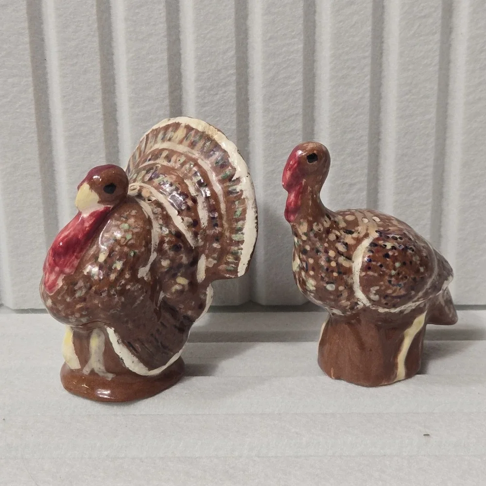 Hand Paint Turkey Salt And Pepper‎ Shakers.